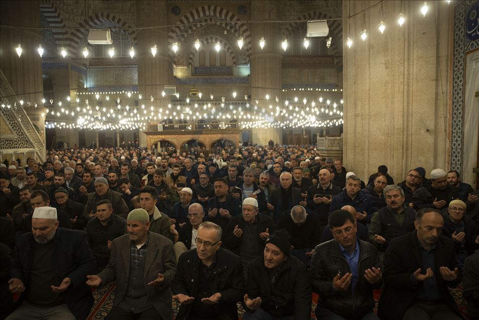 مراسم «لیله الرغائب» در ادیرنه ترکیه
