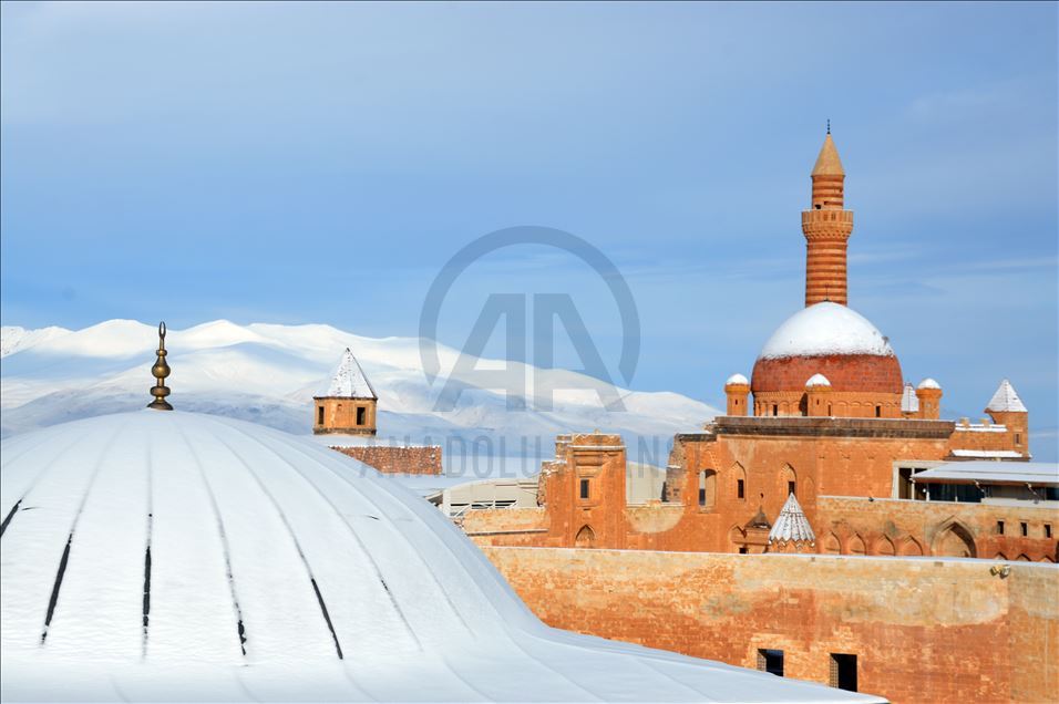 Winter beauty at Ishak Pasha Palace in Turkey's Agri