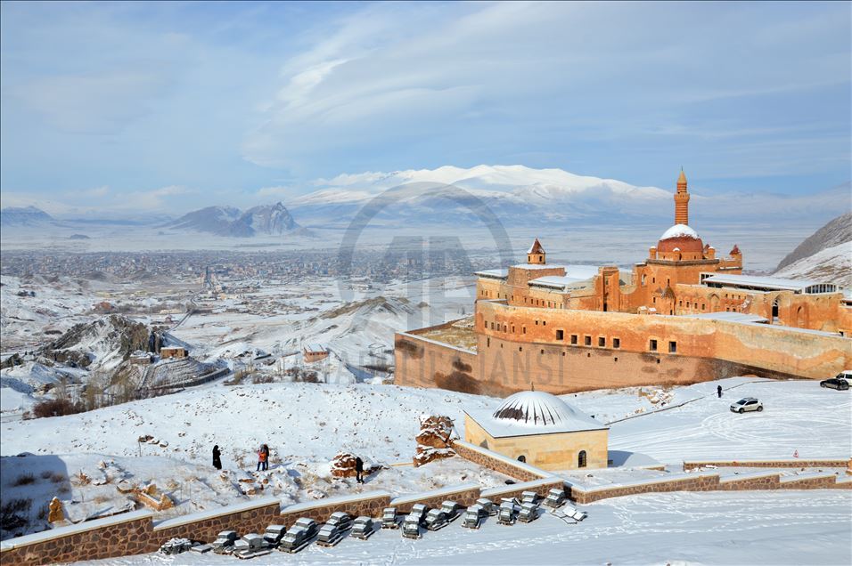 Winter beauty at Ishak Pasha Palace in Turkey's Agri