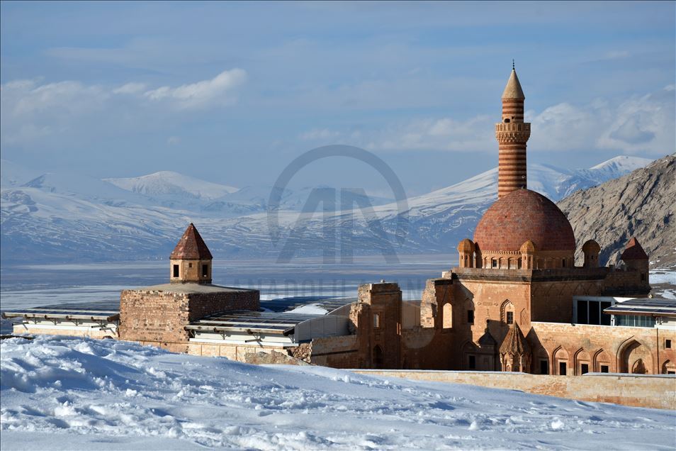 Winter beauty at Ishak Pasha Palace in Turkey's Agri