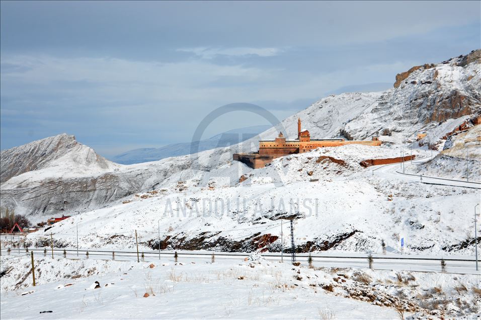 Winter beauty at Ishak Pasha Palace in Turkey's Agri