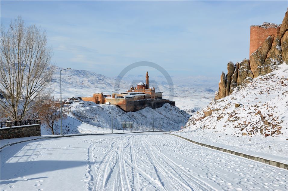 Winter beauty at Ishak Pasha Palace in Turkey's Agri