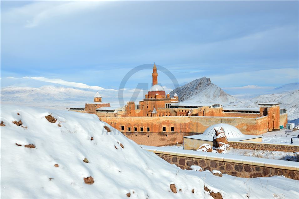 Winter beauty at Ishak Pasha Palace in Turkey's Agri