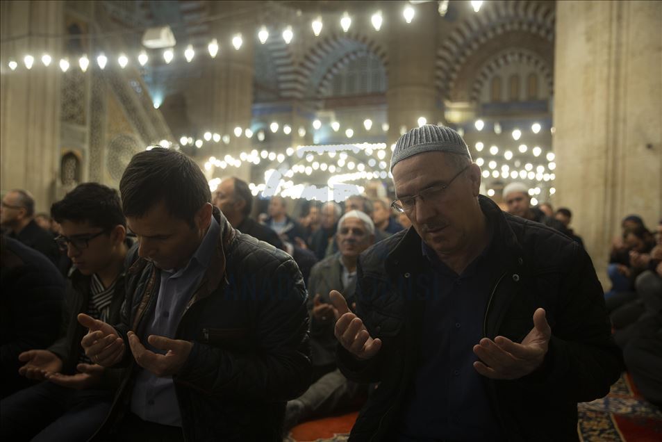 مراسم «لیله الرغائب» در ادیرنه ترکیه