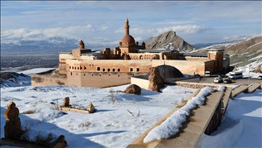 Winter beauty at Ishak Pasha Palace in Turkey's Agri