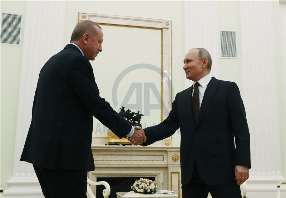 اردوغان و پوتین در مسکو دیدار کردند