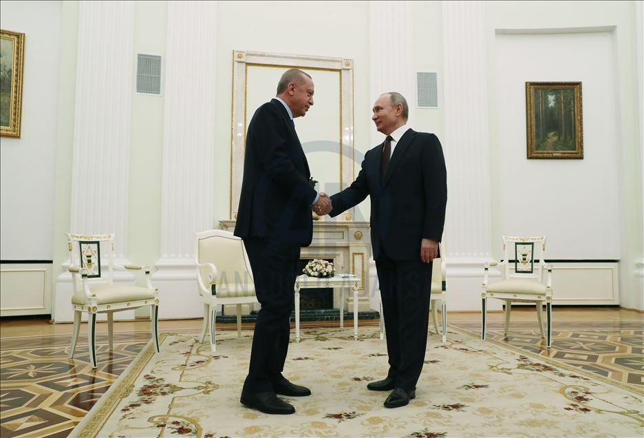 دیدار روسای جمهور ترکیه و روسیه در مسکو