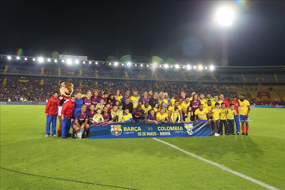 Colombia Legends vs Barcelona Legends in Bogota