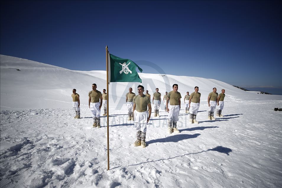 Turkish Army military drill in Isparta
