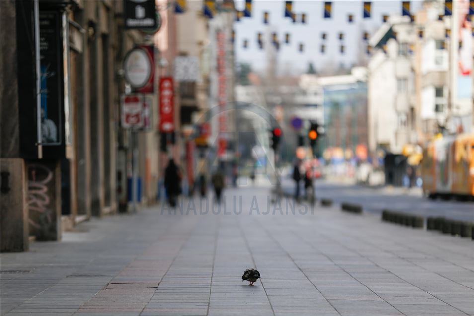 Mjera predostrožnosti od korona virusa: Puste sarajevske ulice
