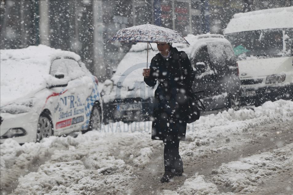 Snowfall in Turkey's Hakkari