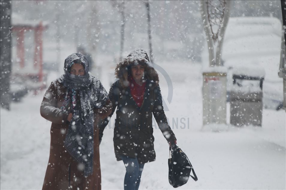 Snowfall in Turkey's Hakkari