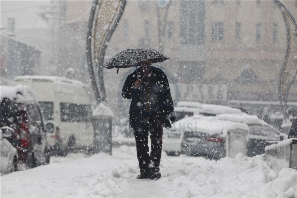 Snowfall in Turkey's Hakkari