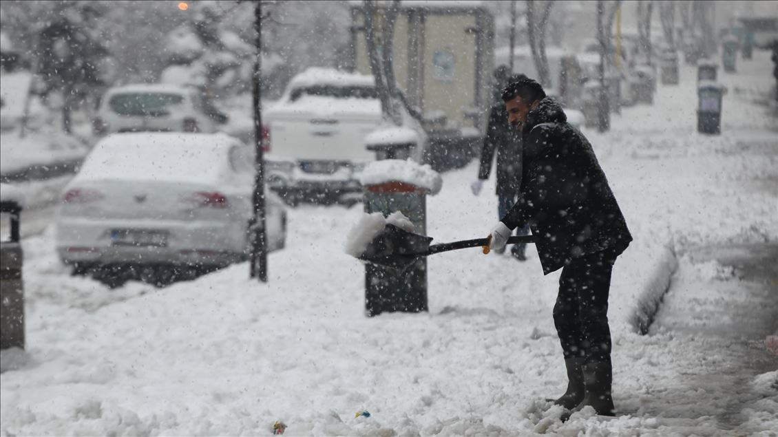 Snowfall in Turkey's Hakkari