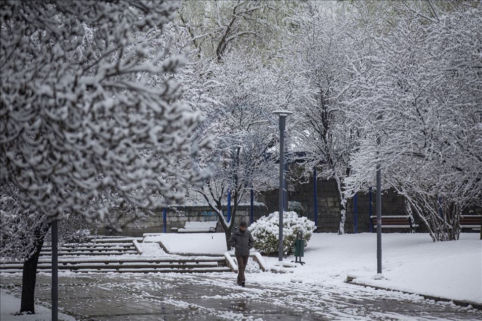 Snowfall in Ankara
