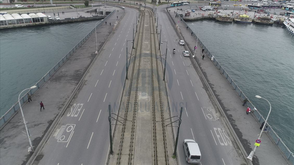 İstanbul'un meydanları havadan görüntülendi