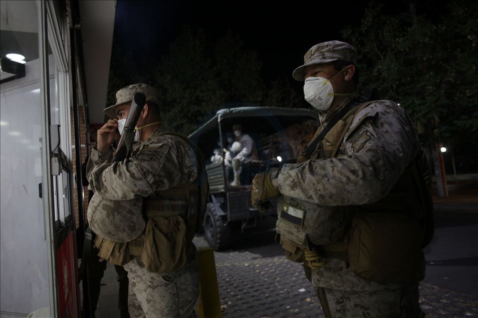 curfew in Santiago amid covid-19 outbreak