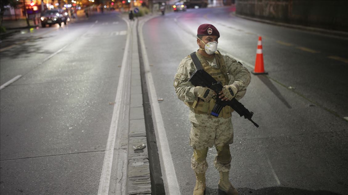 curfew in Santiago amid covid-19 outbreak