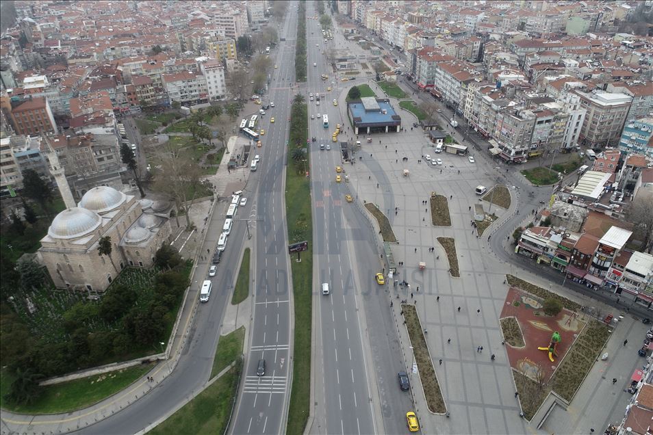 İstanbul'un meydanları havadan görüntülendi