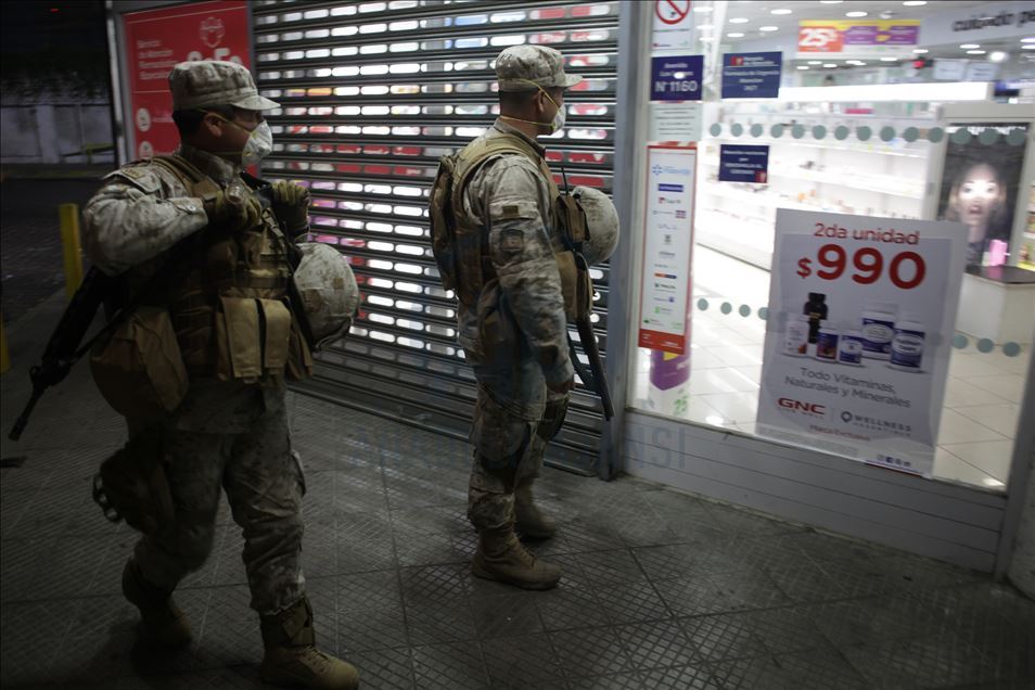 curfew in Santiago amid covid-19 outbreak