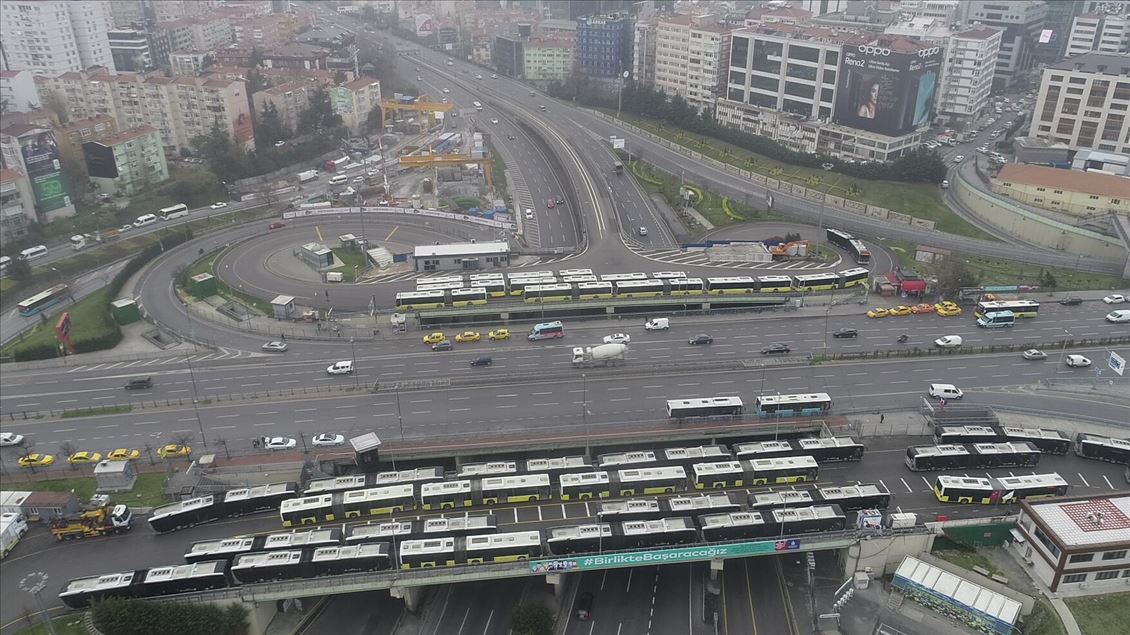 İstanbul'un meydanları havadan görüntülendi