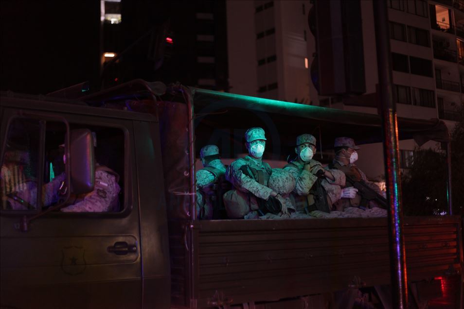 curfew in Santiago amid covid-19 outbreak