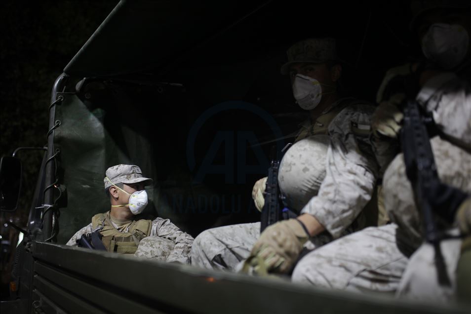 curfew in Santiago amid covid-19 outbreak
