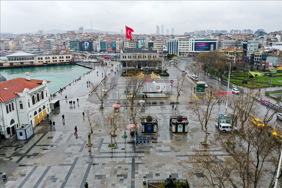 Aerial views of Istanbul amid coronavirus measures