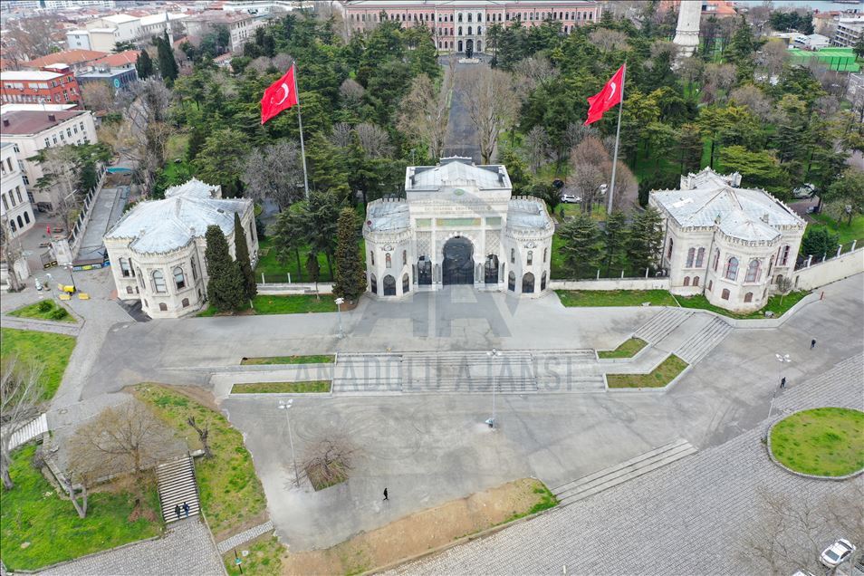 İstanbul'un meydanları havadan görüntülendi