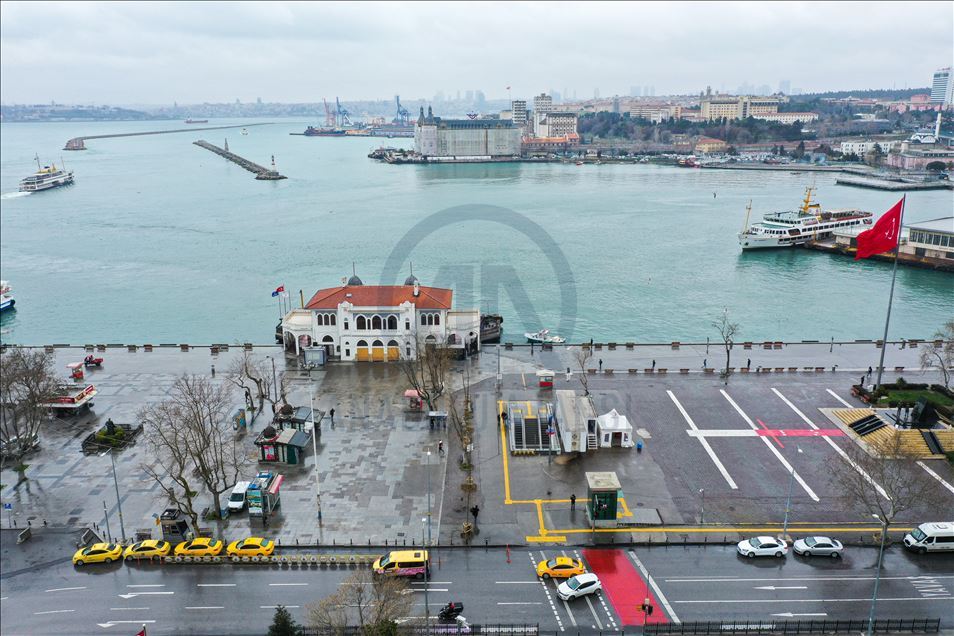 İstanbul'un meydanları havadan görüntülendi