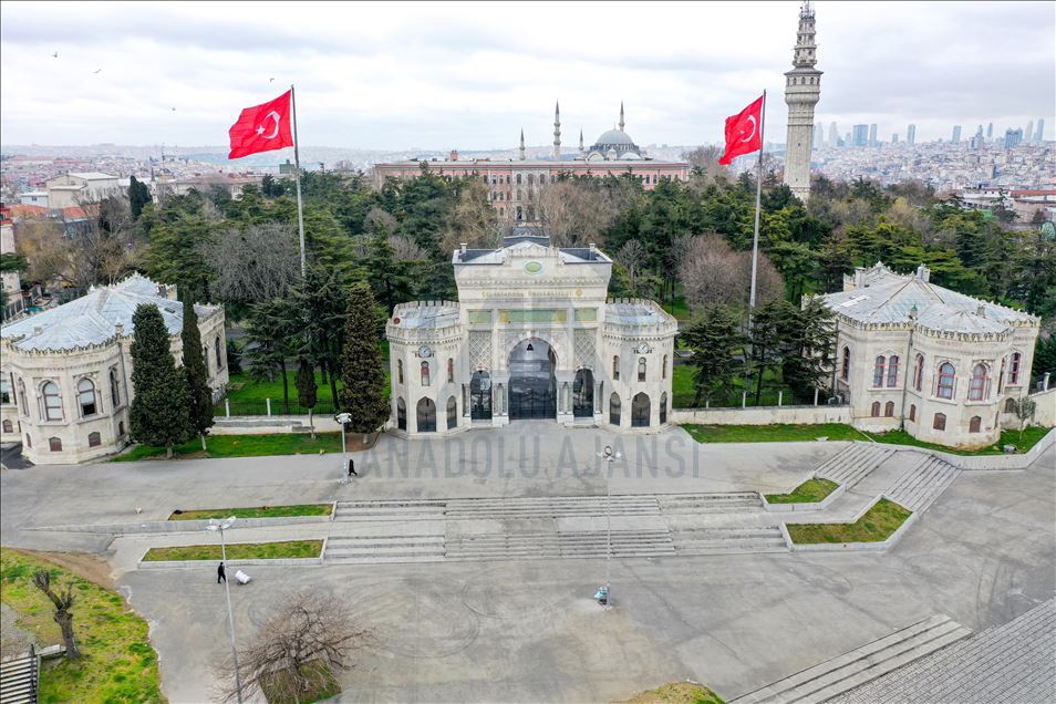 İstanbul'un meydanları havadan görüntülendi