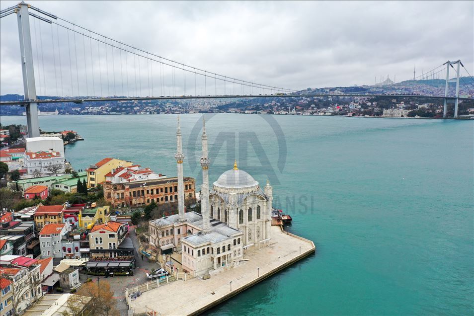 Aerial views of Istanbul amid coronavirus measures