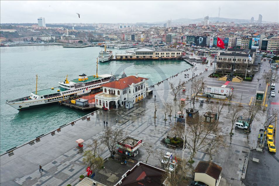 İstanbul'un meydanları havadan görüntülendi