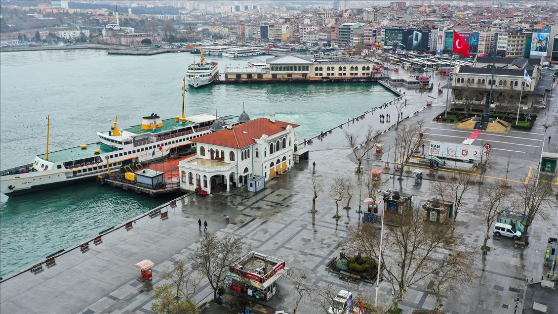 Aerial views of Istanbul amid coronavirus measures
