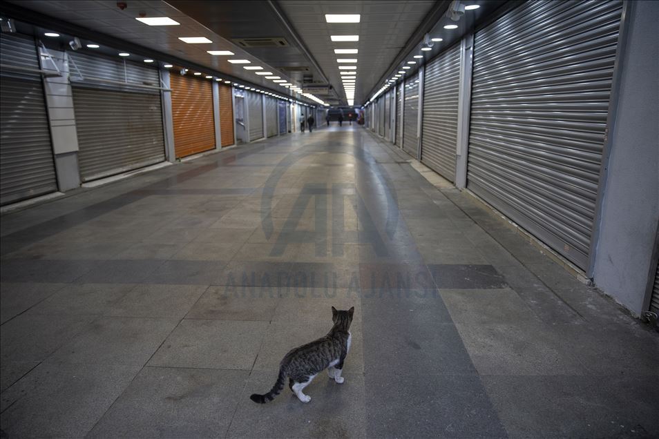 Historical and touristic places in Istanbul remain quite due to coronavirus pandemic