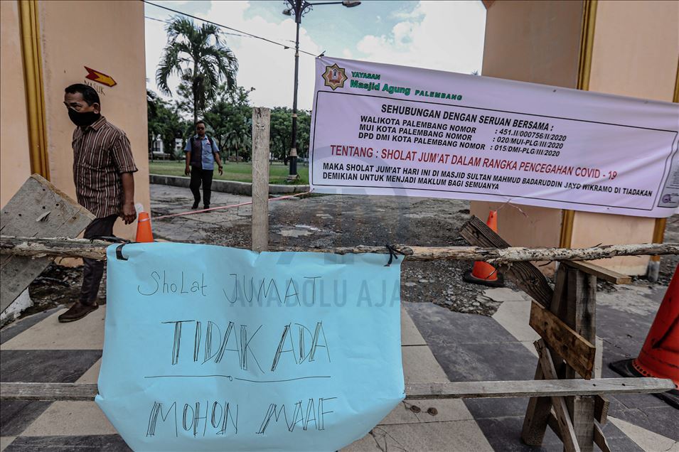 Salat Jumat di Palembang ditiadakan guna mencegah penyebaran virus korona
