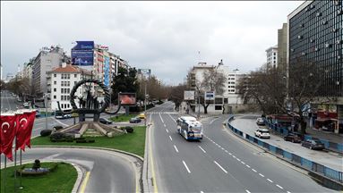 Ankara'da 'Evde kal' çağrısına uyuldu