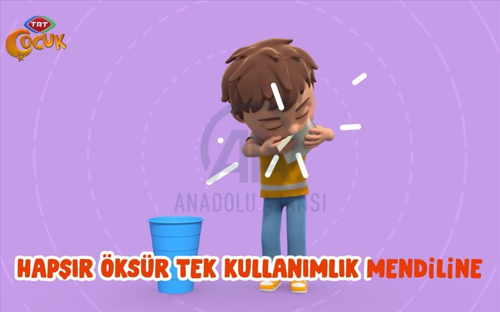 TRT Çocuk, el yıkamayı sevilen kahramanlarıyla öğretiyor