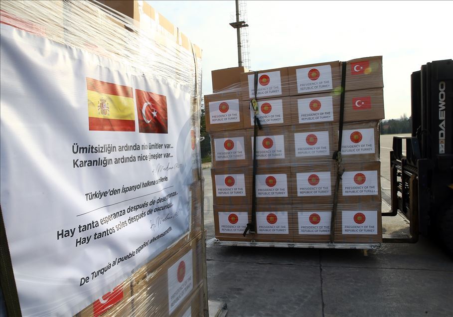 Turkey sends medical aid to Italy and Spain
