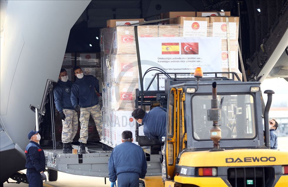 Turkey sends medical aid to Italy and Spain
