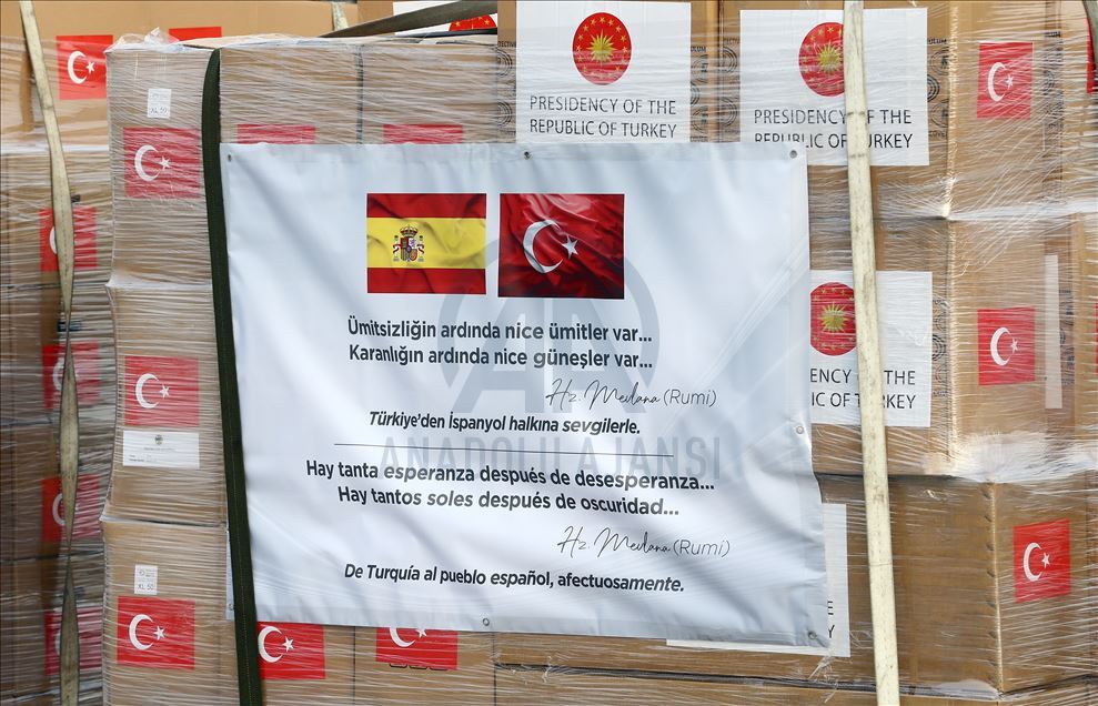 Tirkiyeyê ji Îtalya û Îspanyayê ra alîkariya tibbî şand
