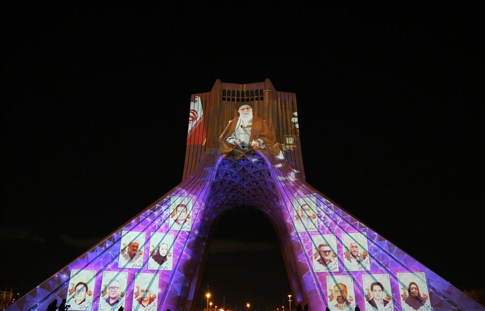 اجرای ویدئو مپینگ در برج آزادی تهران