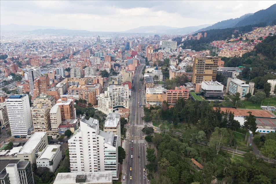 Así se ve Bogotá durante la cuarentena nacional en Colombia 