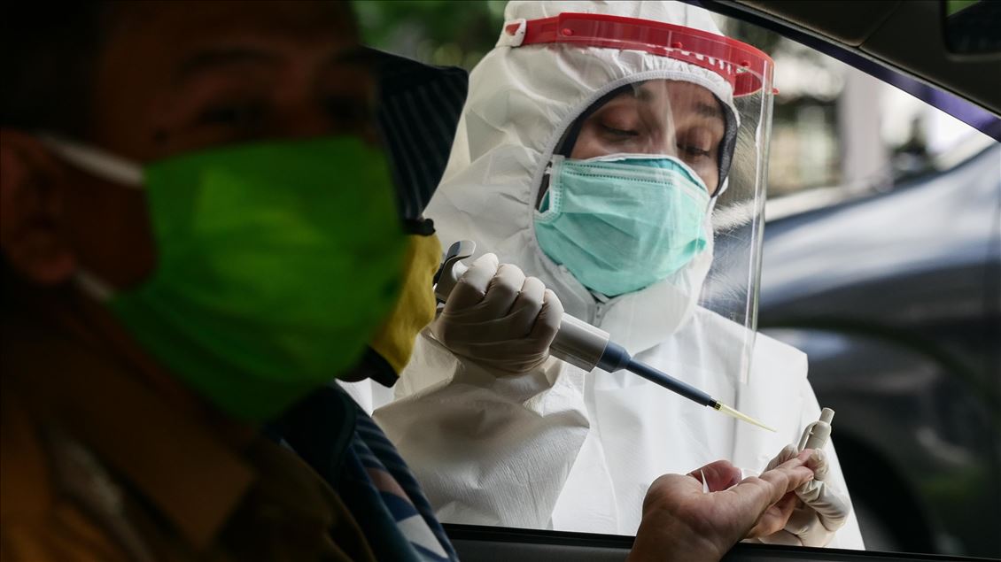 Endonezya'da hızlı test merkezleri kuruldu