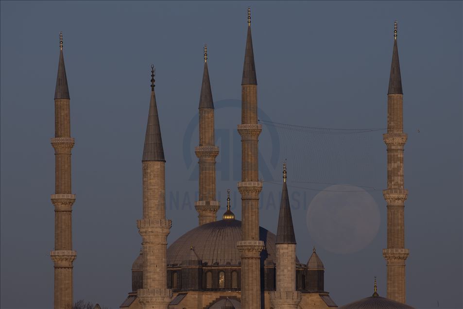 Edirne'de "Süper Ay"
