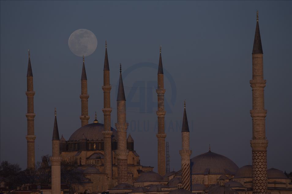 Edirne'de "Süper Ay"
