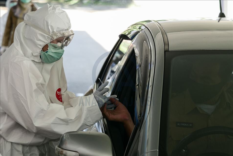 Endonezya'da hızlı test merkezleri kuruldu