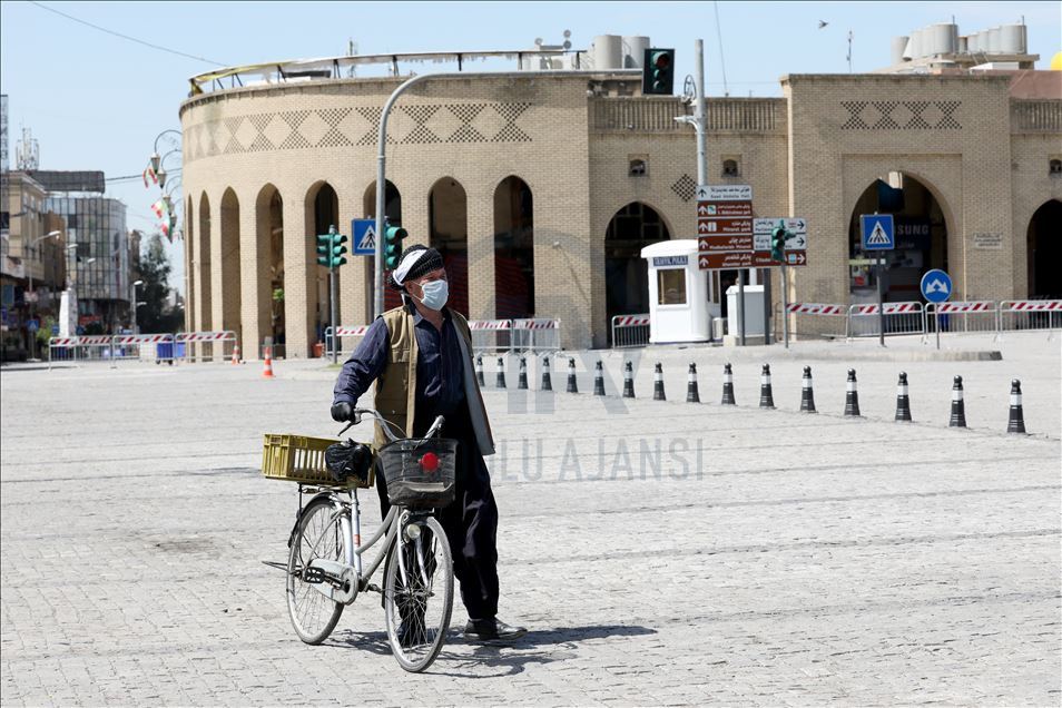 Erbil'de koronavirüs tedbirleri