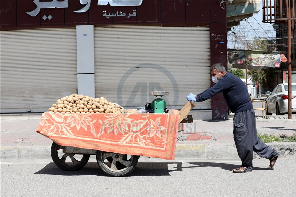 Erbil'de koronavirüs tedbirleri