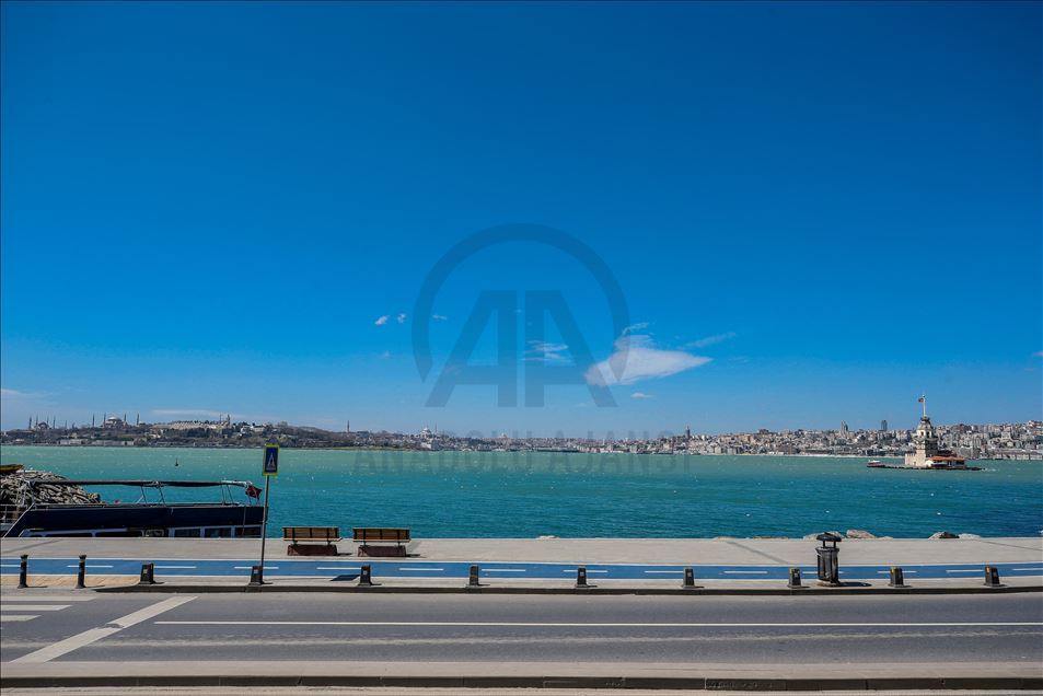 İstanbul sahilleri sessiz